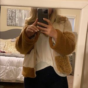 Faux fur jacket